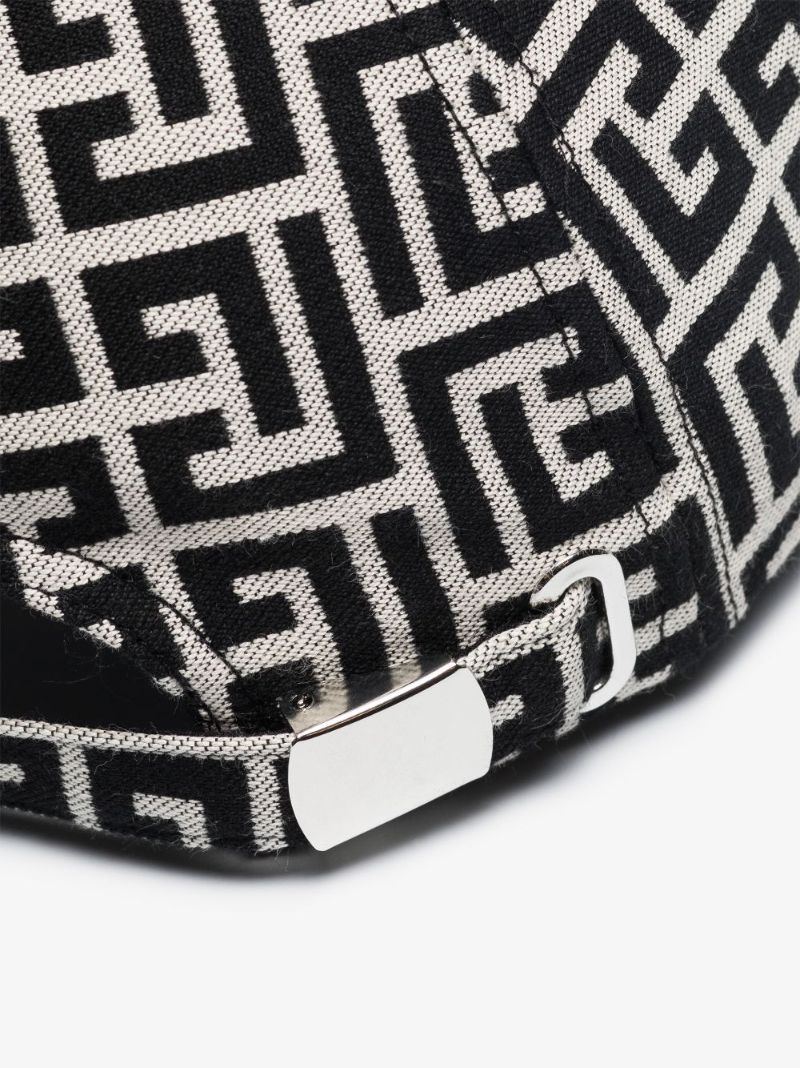 Black and White Monogram Baseball Cap