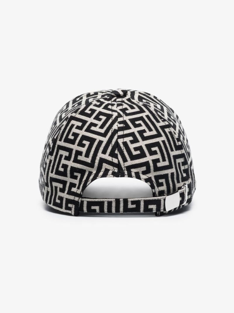 Black and White Monogram Baseball Cap