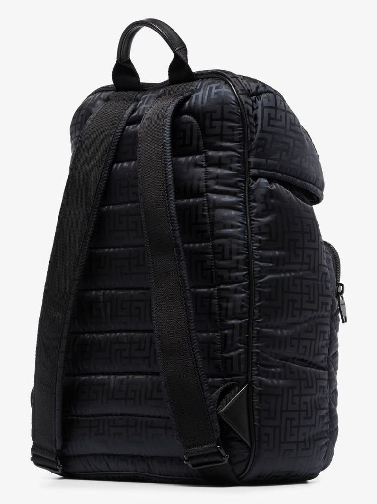 Tonal Monogram Logo Patch Backpack