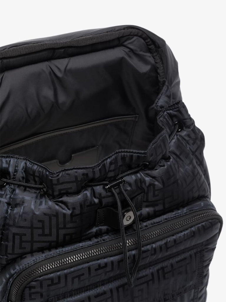 Tonal Monogram Logo Patch Backpack
