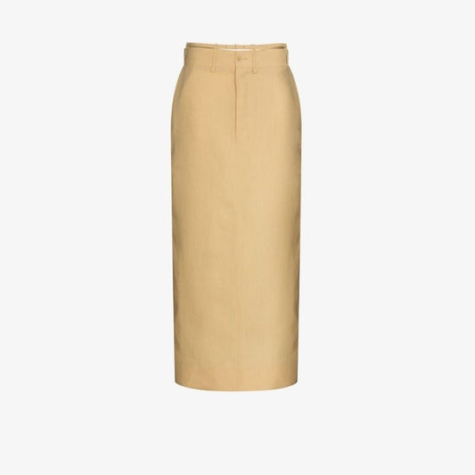 La Jupe Terraio Waist Strap Midi Skirt