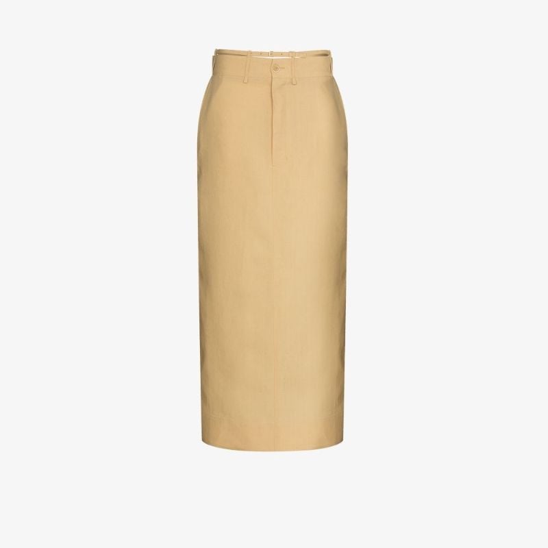 La Jupe Terraio Waist Strap Midi Skirt