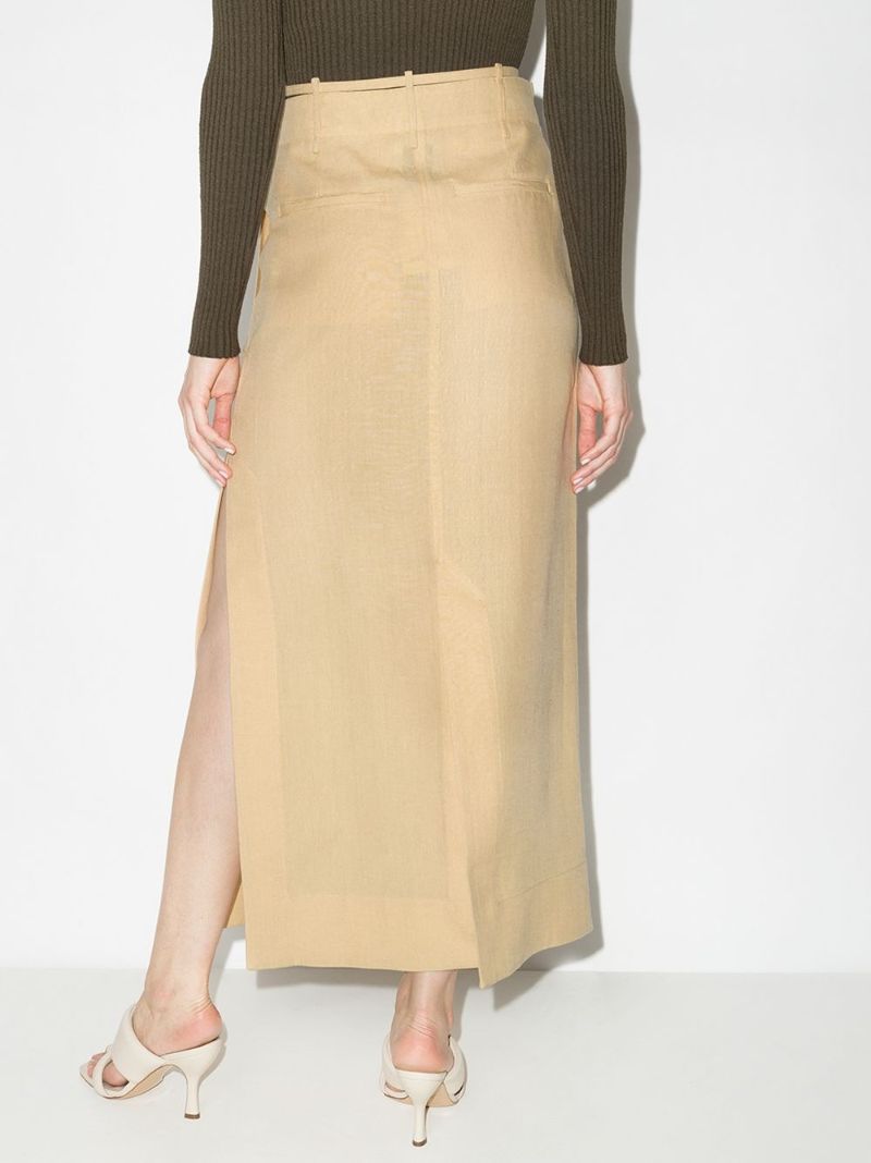 La Jupe Terraio Waist Strap Midi Skirt