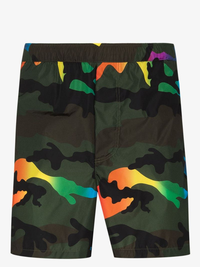 Camouflage-print Swim Shorts