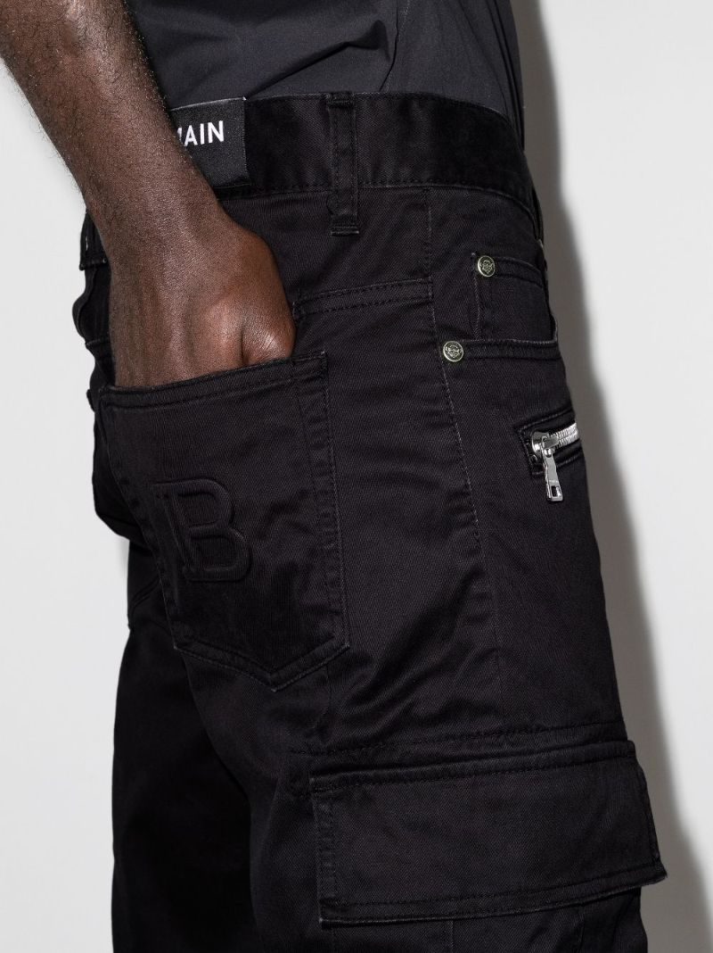 Logo-embossed Cargo Trousers