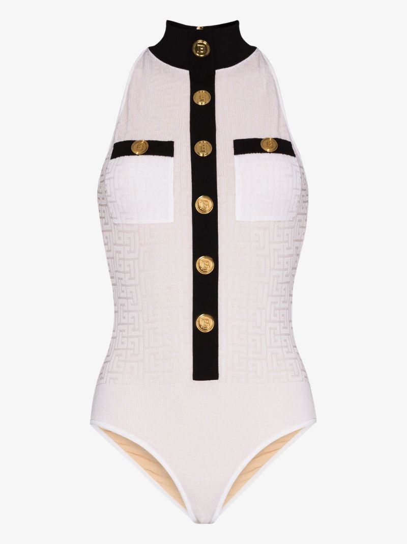 Sleeveless Monogram Bodysuit