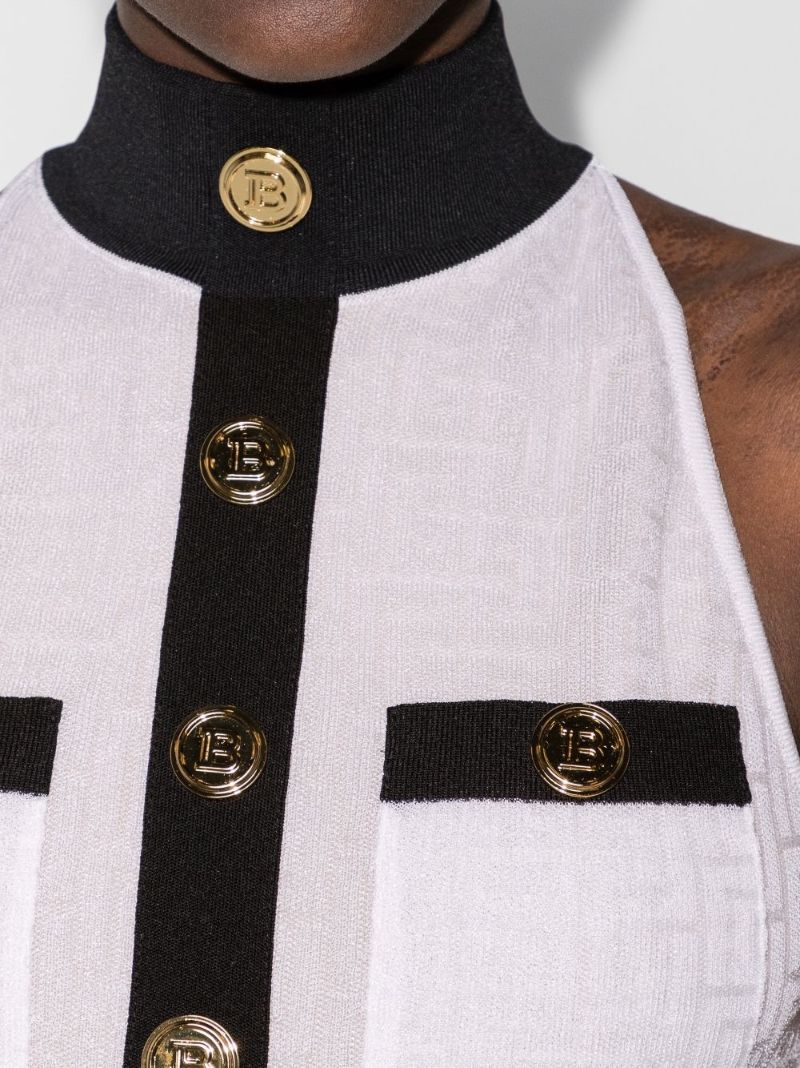 Sleeveless Monogram Bodysuit