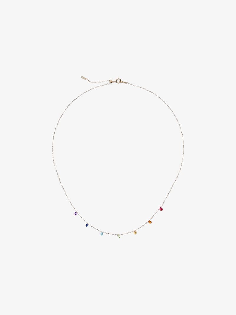 18k Yellow Gold Chakras Sapphire Necklace