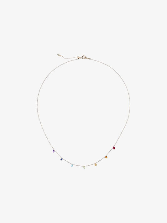18k Yellow Gold Chakras Sapphire Necklace