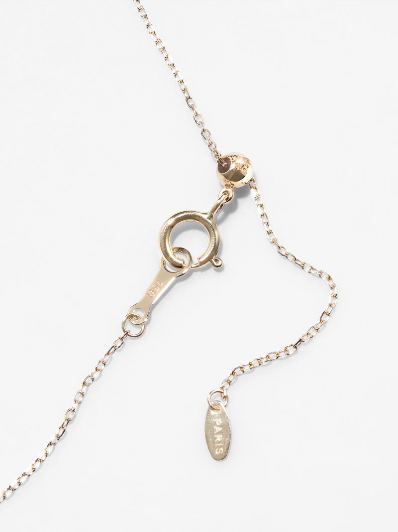 18k Yellow Gold Chakras Sapphire Necklace