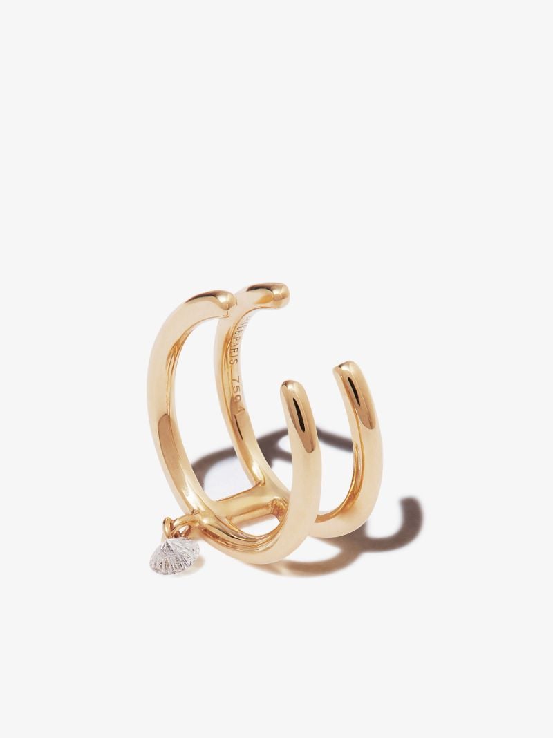 18k Yellow Gold Diamond Ear Cuff