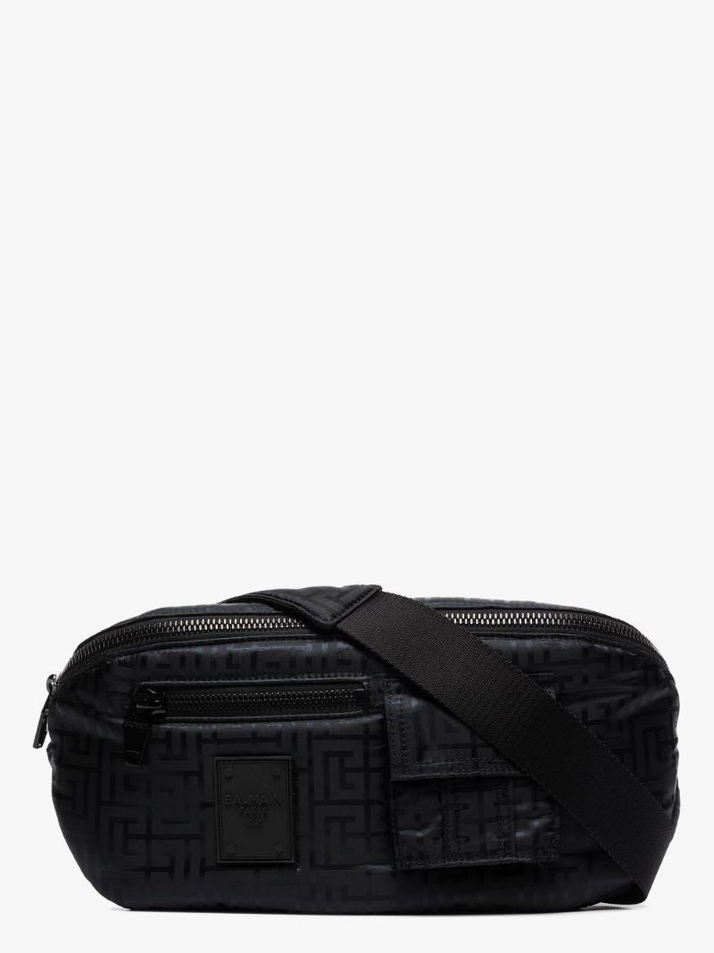 Black Tonal Monogram Cross Body Bag