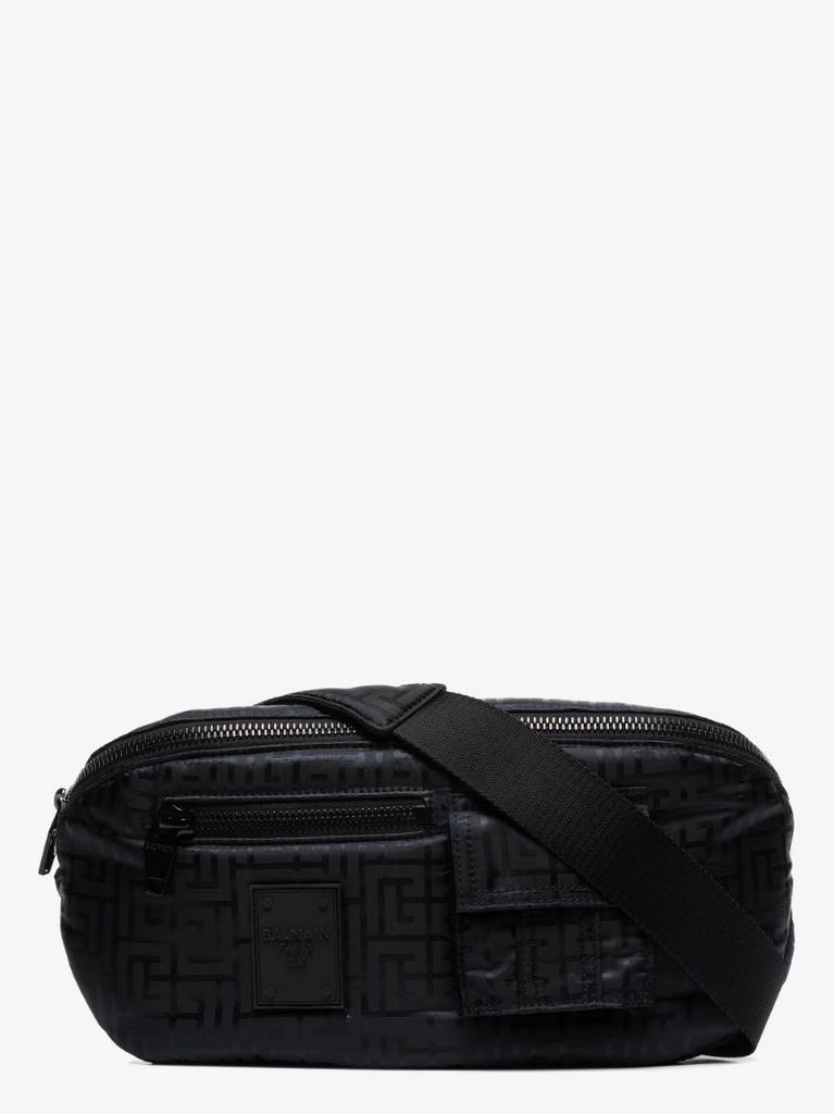 Black Tonal Monogram Cross Body Bag