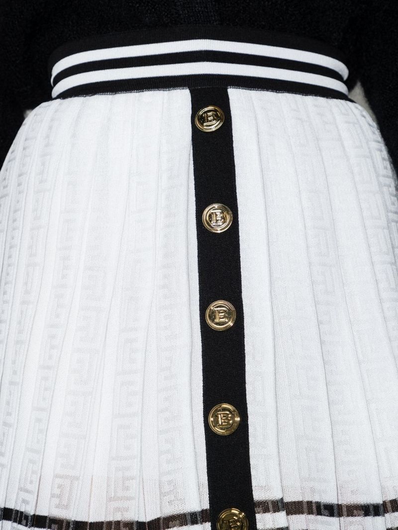 High Waist Pleated Mini Skirt