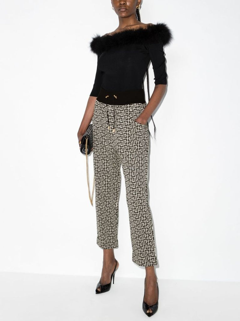 Monogram Tapered Track Pants