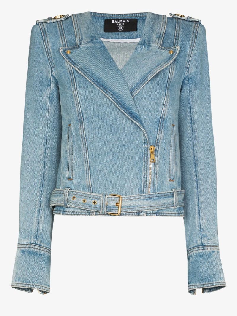 Denim Biker Jacket