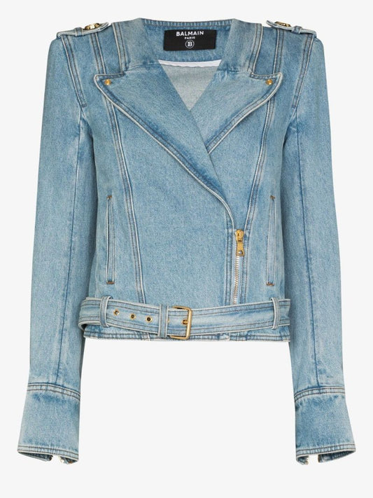 Denim Biker Jacket