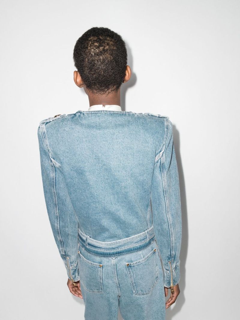Denim Biker Jacket