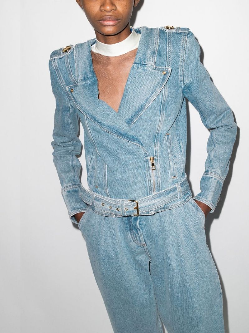 Denim Biker Jacket