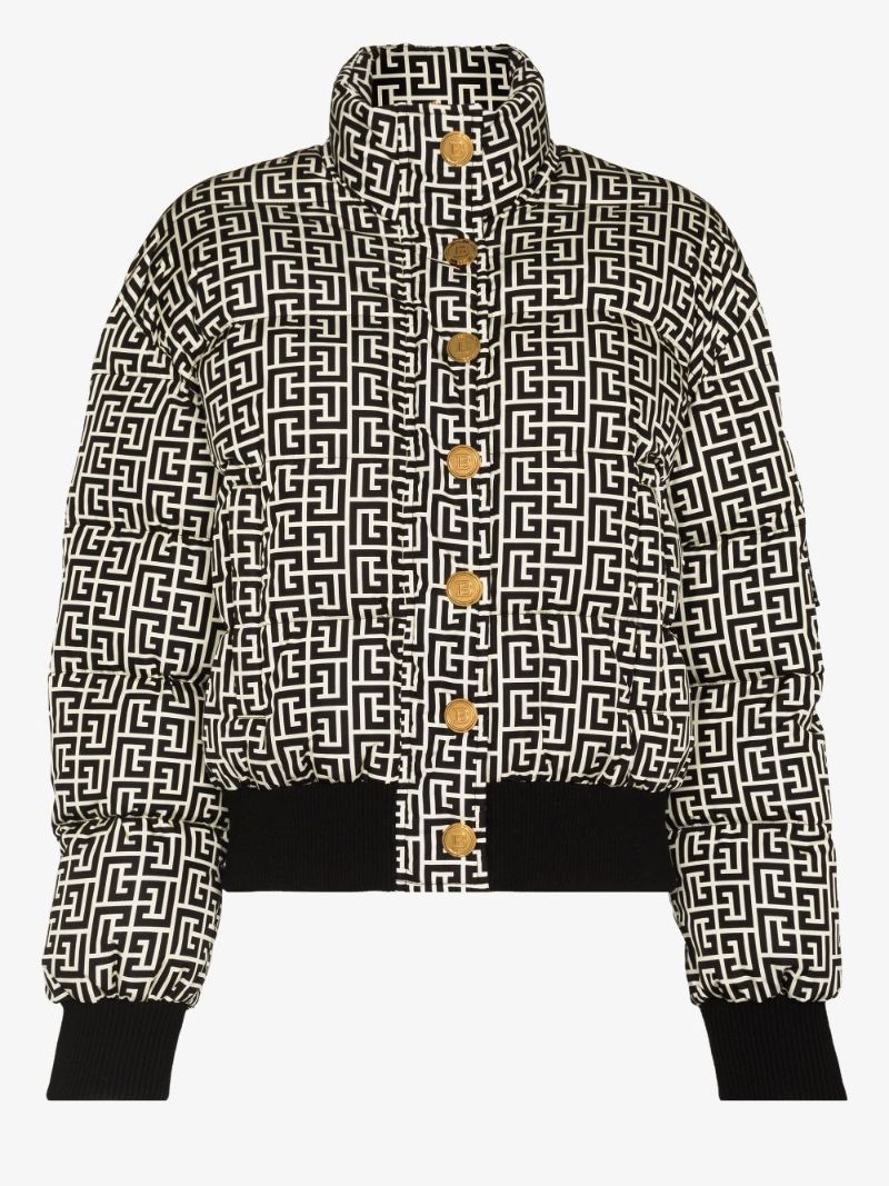 Monogram Print Puffer Jacket