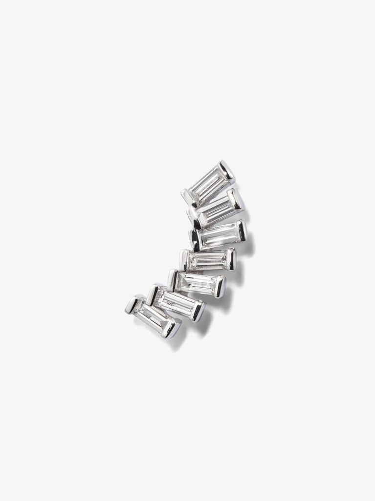 18k White Gold Diamond Earring