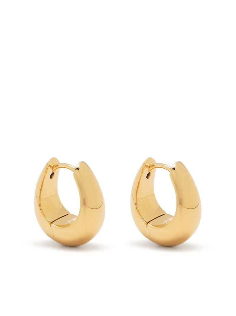 Gold-plated Ice Small Hoop Earrings