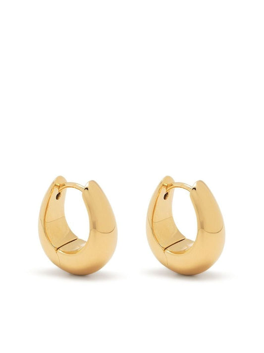Gold-plated Ice Small Hoop Earrings