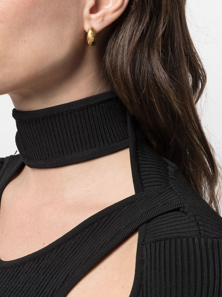 Gold-plated Ice Small Hoop Earrings