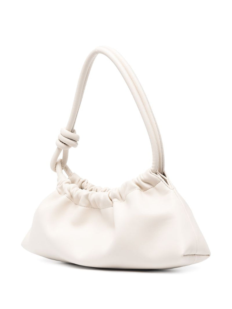 White Valerie Vegan Leather Shoulder Bag