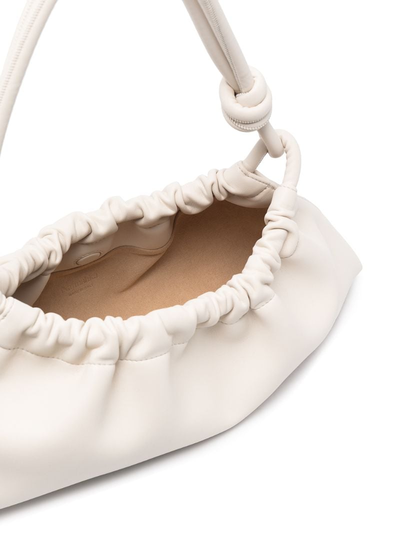 White Valerie Vegan Leather Shoulder Bag