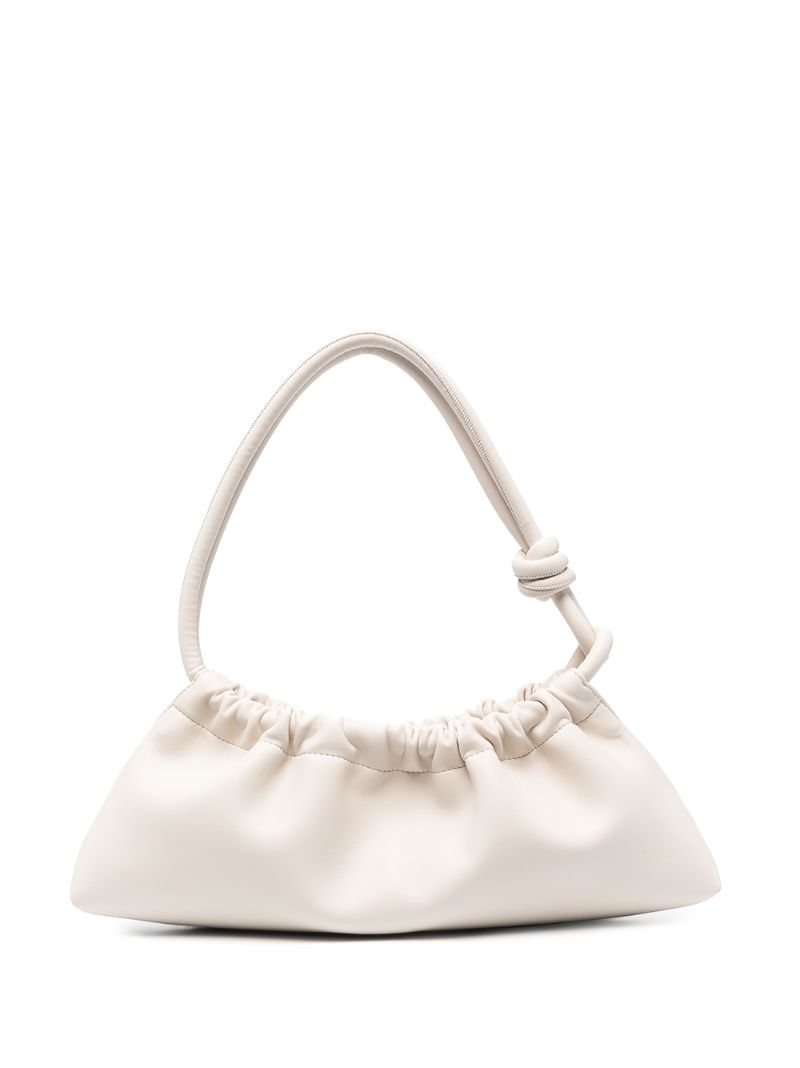 White Valerie Vegan Leather Shoulder Bag