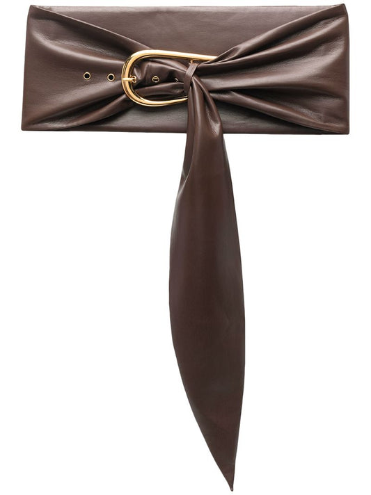 Brown Dae Vegan Leather Belt