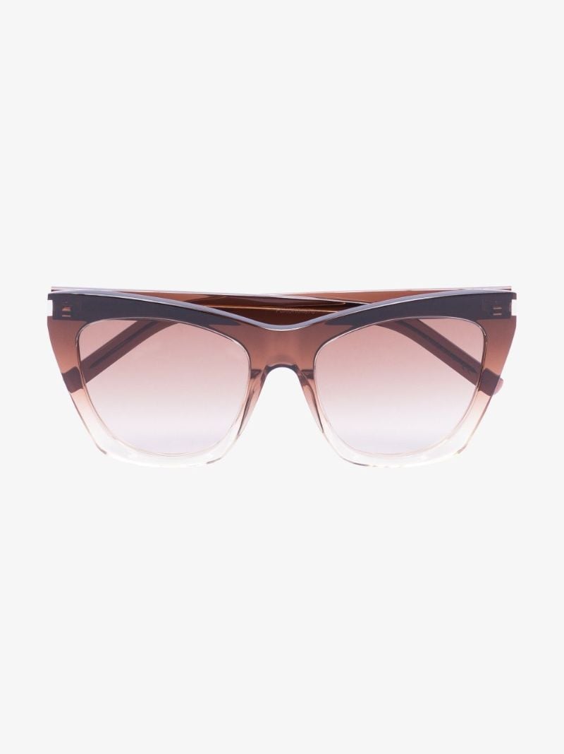 Brown Kate Oversized Cat Eye Sunglasses