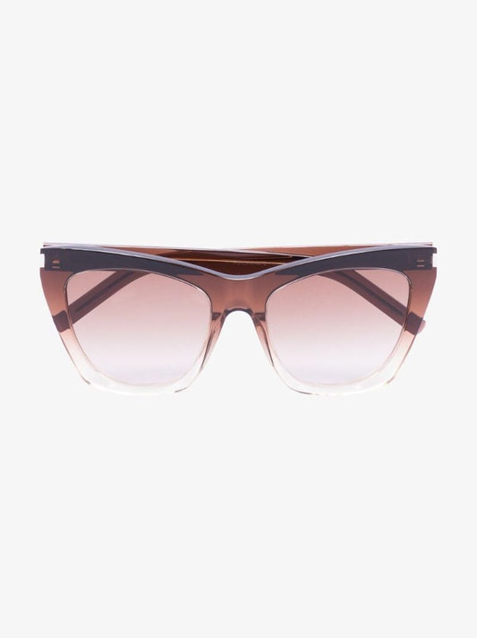 Brown Kate Oversized Cat Eye Sunglasses