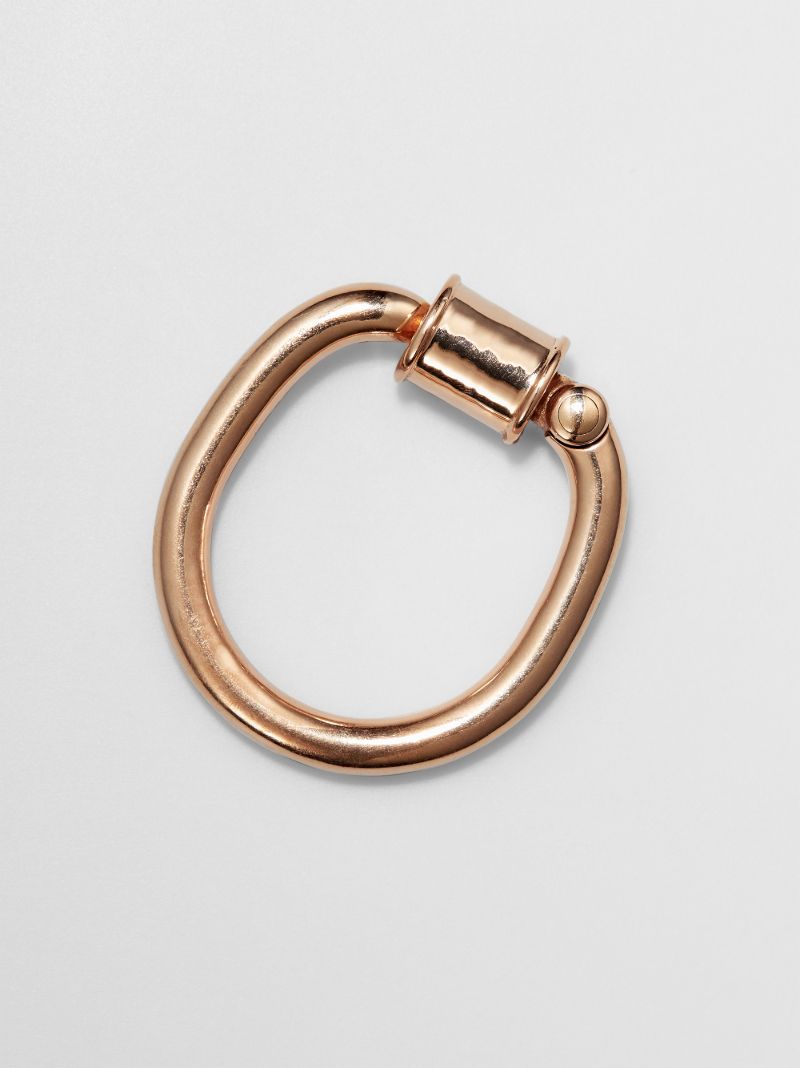 18k Rose Gold Trundle Lock Ring