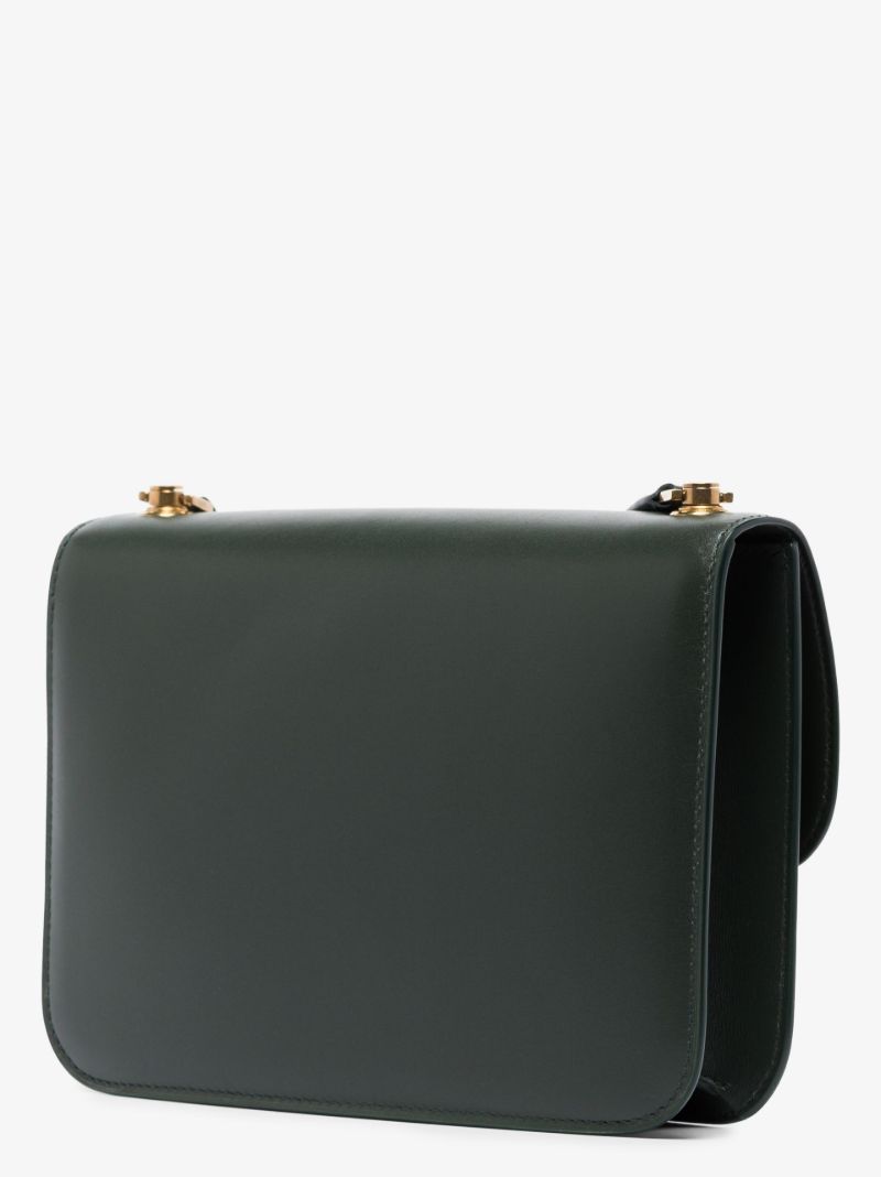 Green CarrÃ_x0083_Â© Leather Shoulder Bag