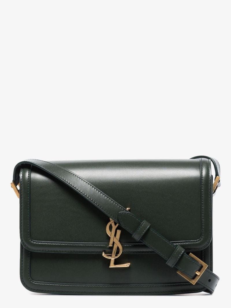 Green Solferino Medium Leather Cross Body Bag
