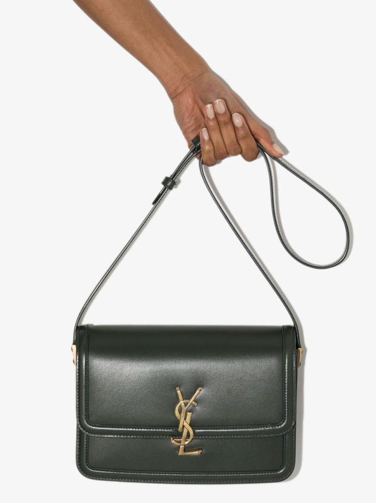 Green Solferino Medium Leather Cross Body Bag