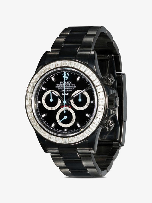 Customised Pre-owned Stainless Steel Rolex Cosmograph Daytona Watch