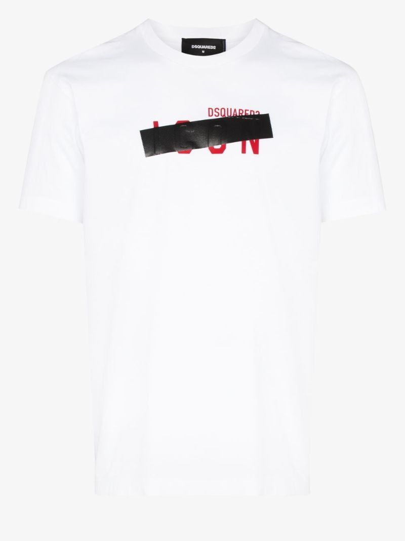 Blocked Out Icon Logo Print T-shirt
