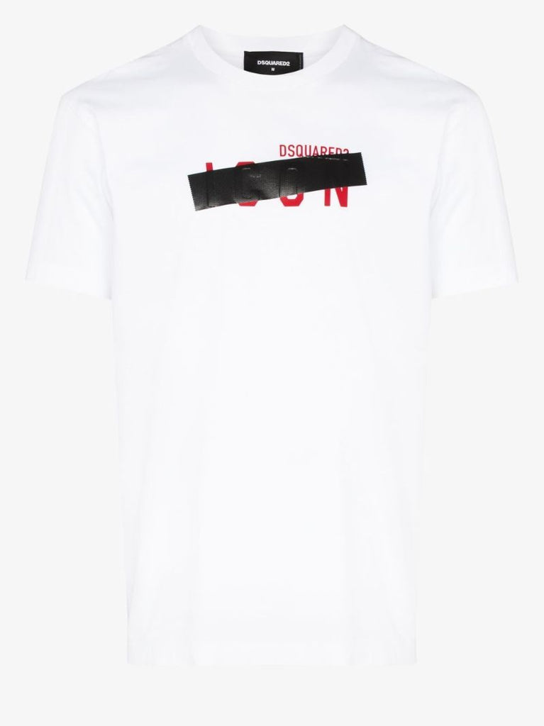 Blocked Out Icon Logo Print T-shirt