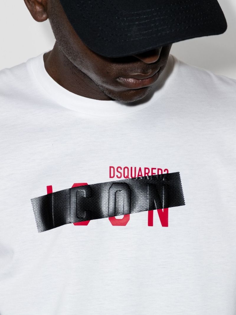 Blocked Out Icon Logo Print T-shirt