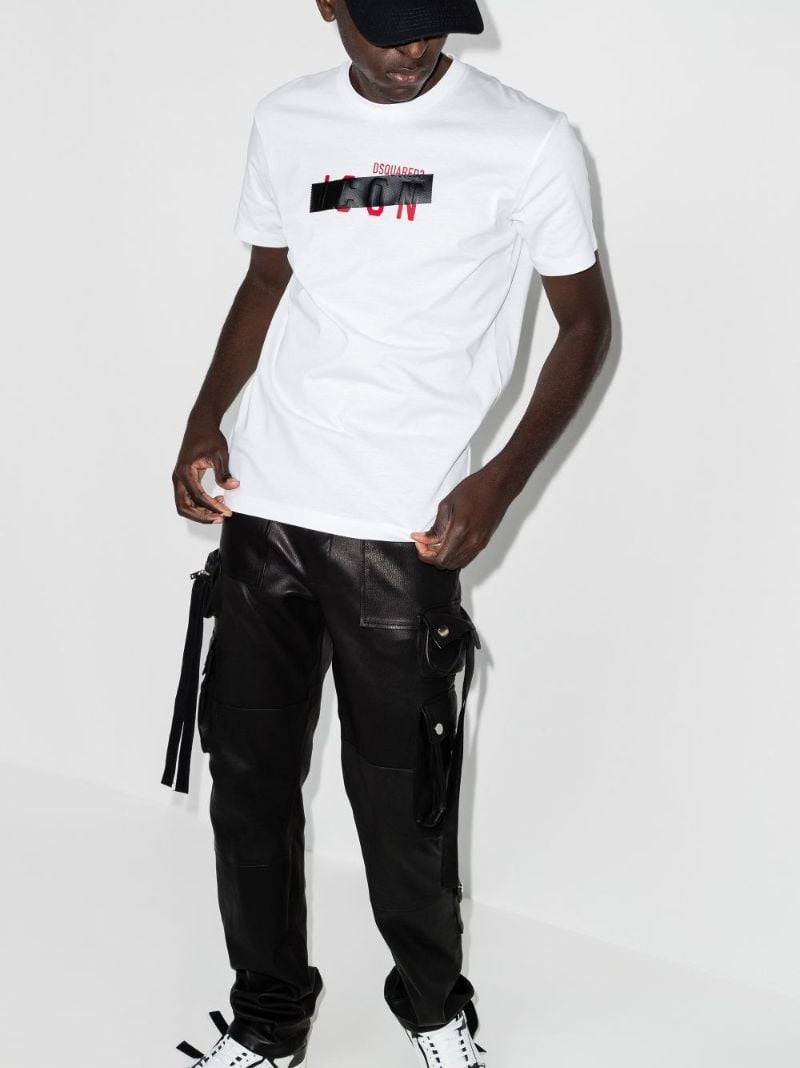 Blocked Out Icon Logo Print T-shirt