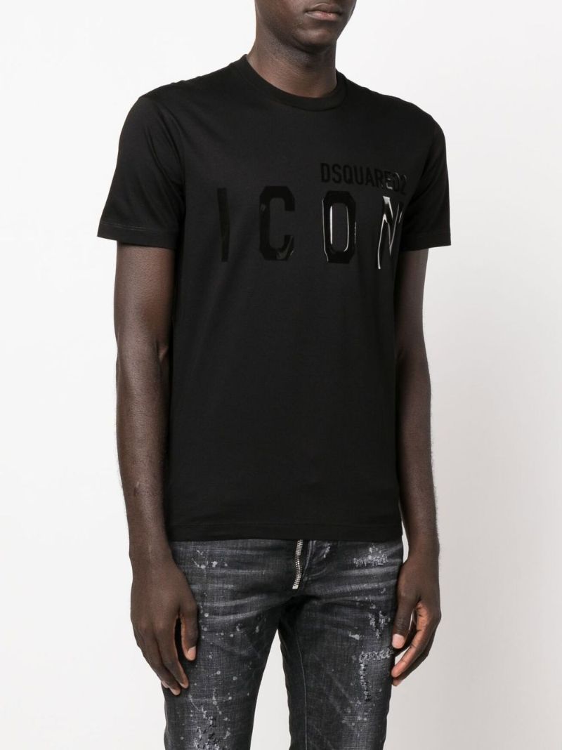 Black Tonal Icon Logo T-shirt