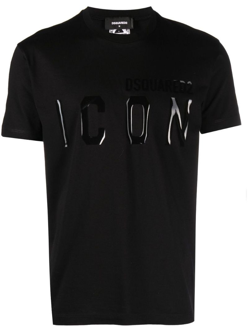 Black Tonal Icon Logo T-shirt