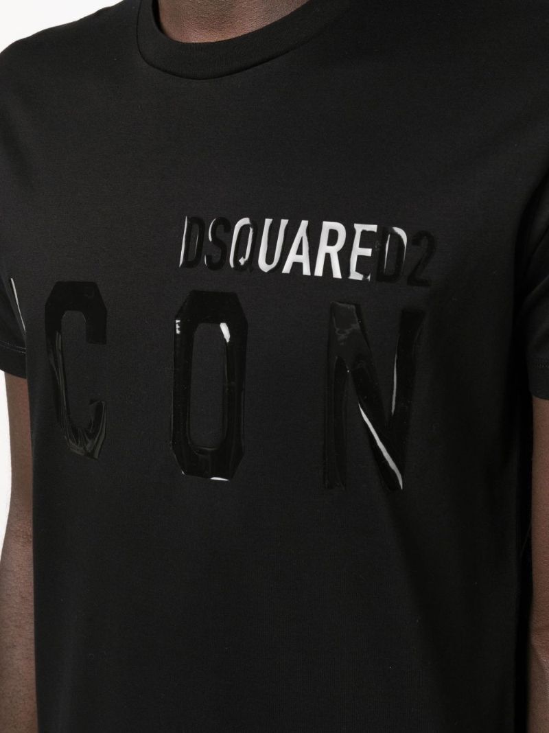 Black Tonal Icon Logo T-shirt