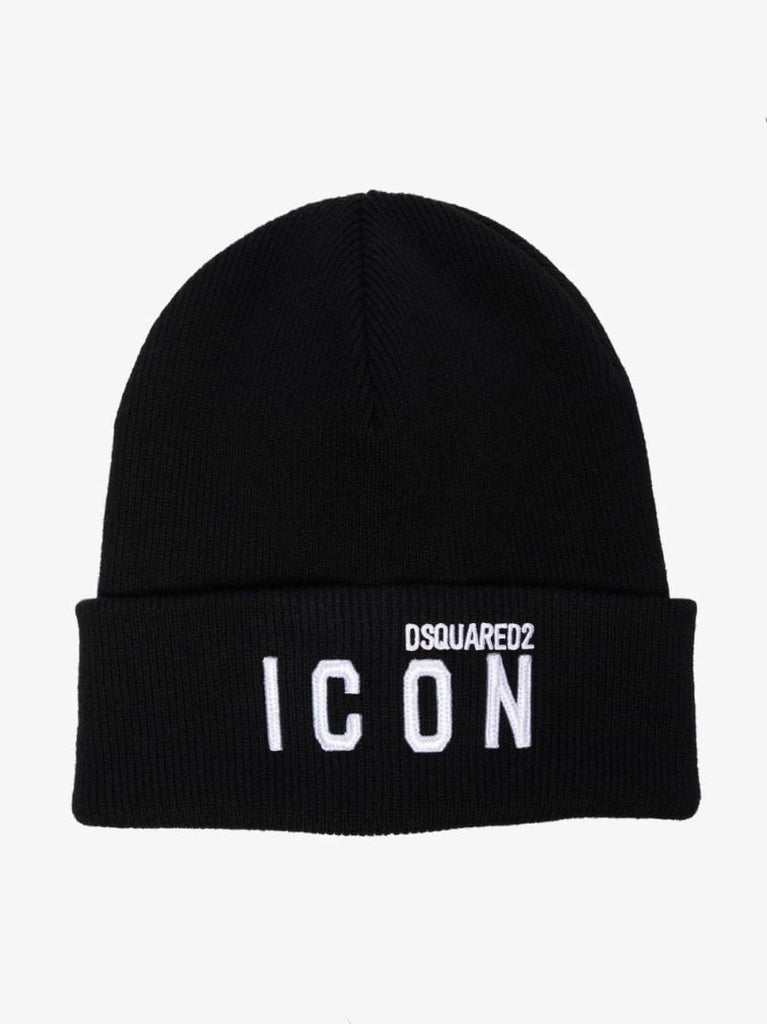Black Classic Icon Knitted Beanie Hat