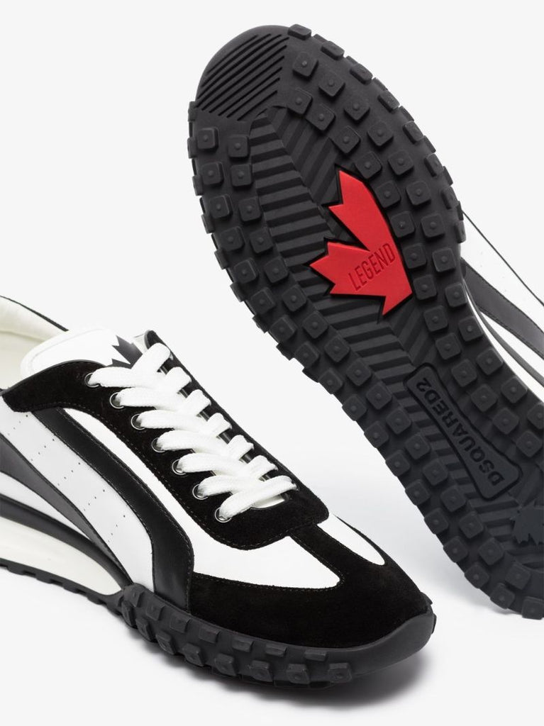 Black and White Legend 551 Leather Sneakers