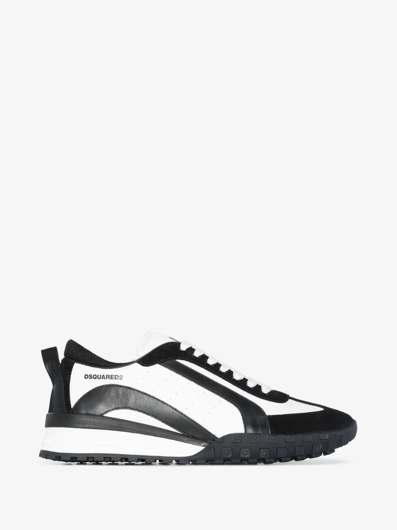 Black and White Legend 551 Leather Sneakers