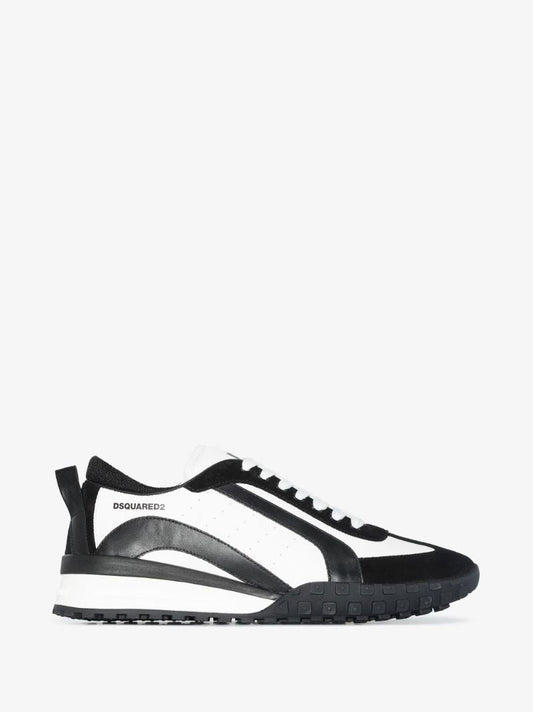 Black and White Legend 551 Leather Sneakers